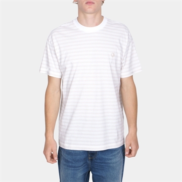 Polar Skate Co Stripe Tee White / Taupe